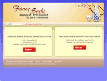 Tablet Screenshot of fancysushiusa.com